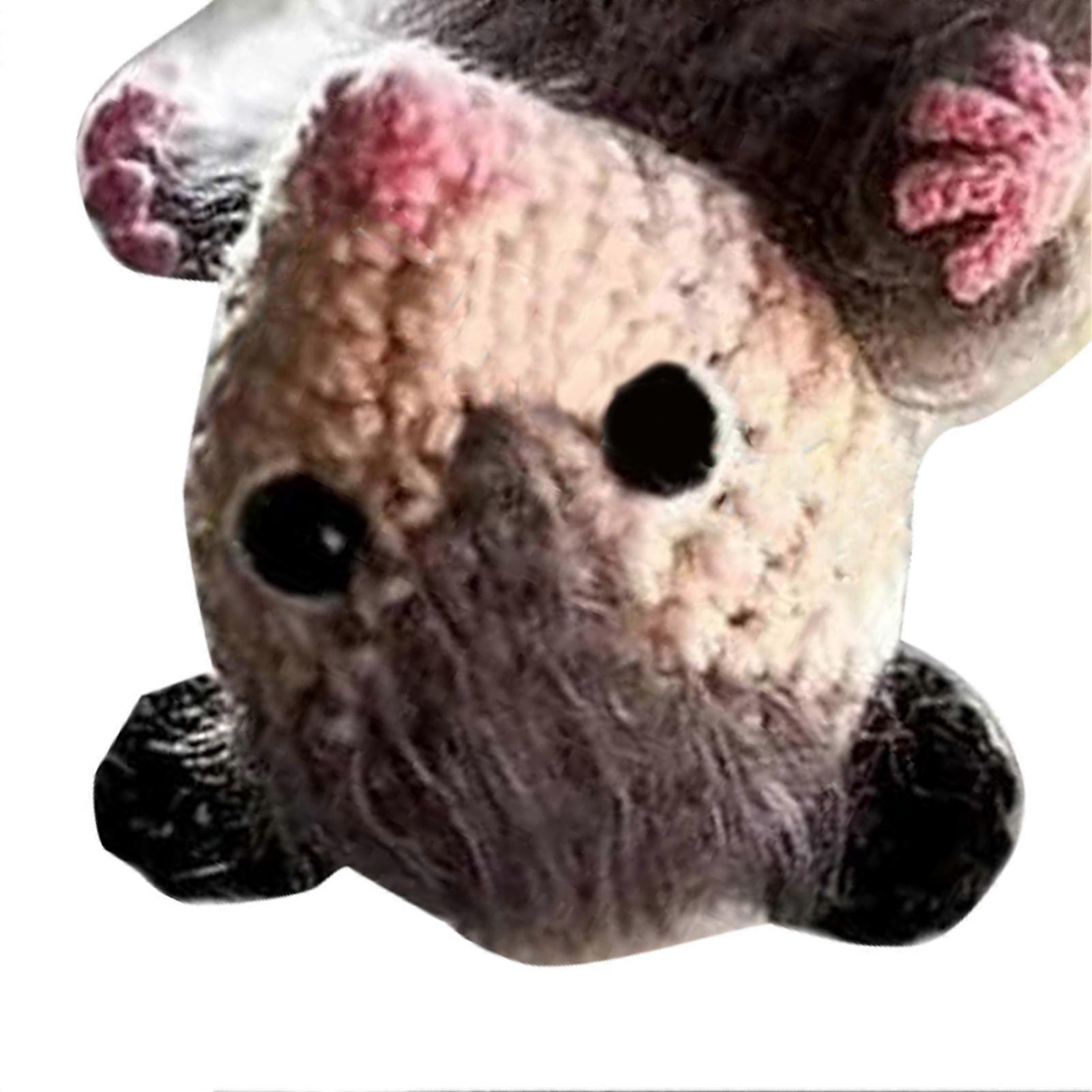 Possum Car Hanging Ornament Cute Screaming Opossum Mirror Accessory Decor Rearview Interior Decoration Model A