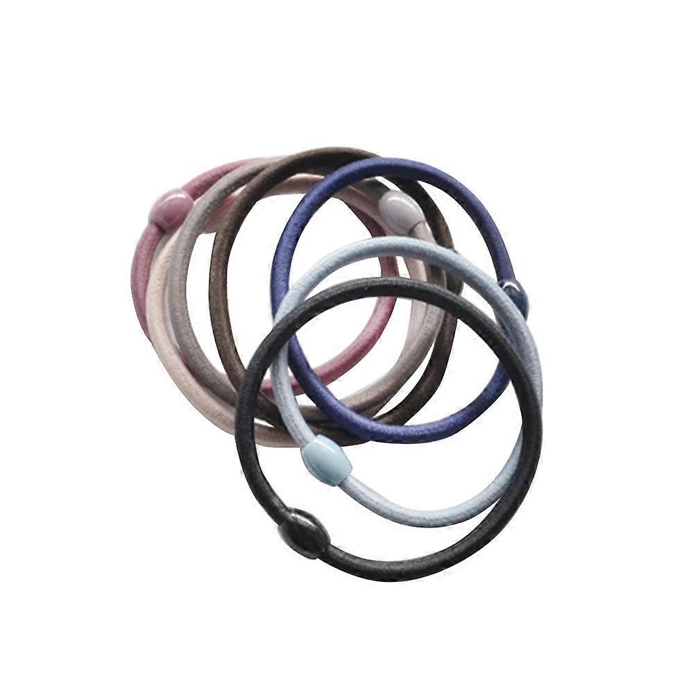 7Pcs Hair Bands For Women's Hair Styled For Parties And Daily Life With Circular Shape And Elastic Material