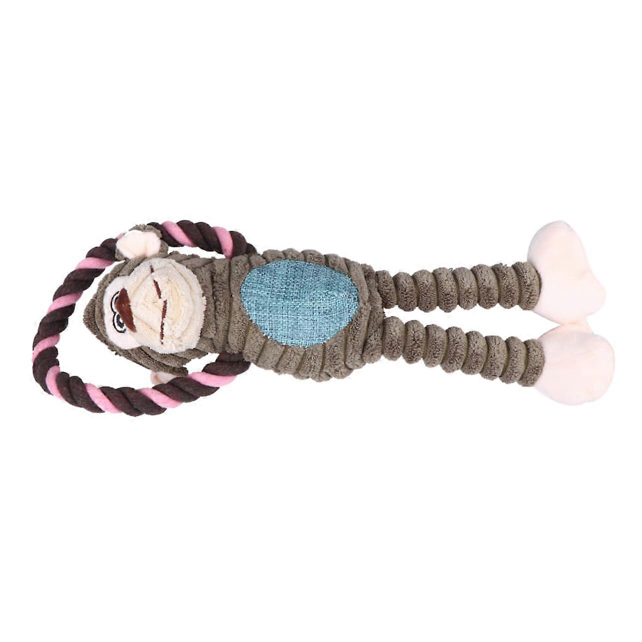 Dog Chew Toy With Sound, Plush Monkey Affe, Plush Monkey Dog Toy, Interactive Squeaky Toy For Training, Chewing And Play