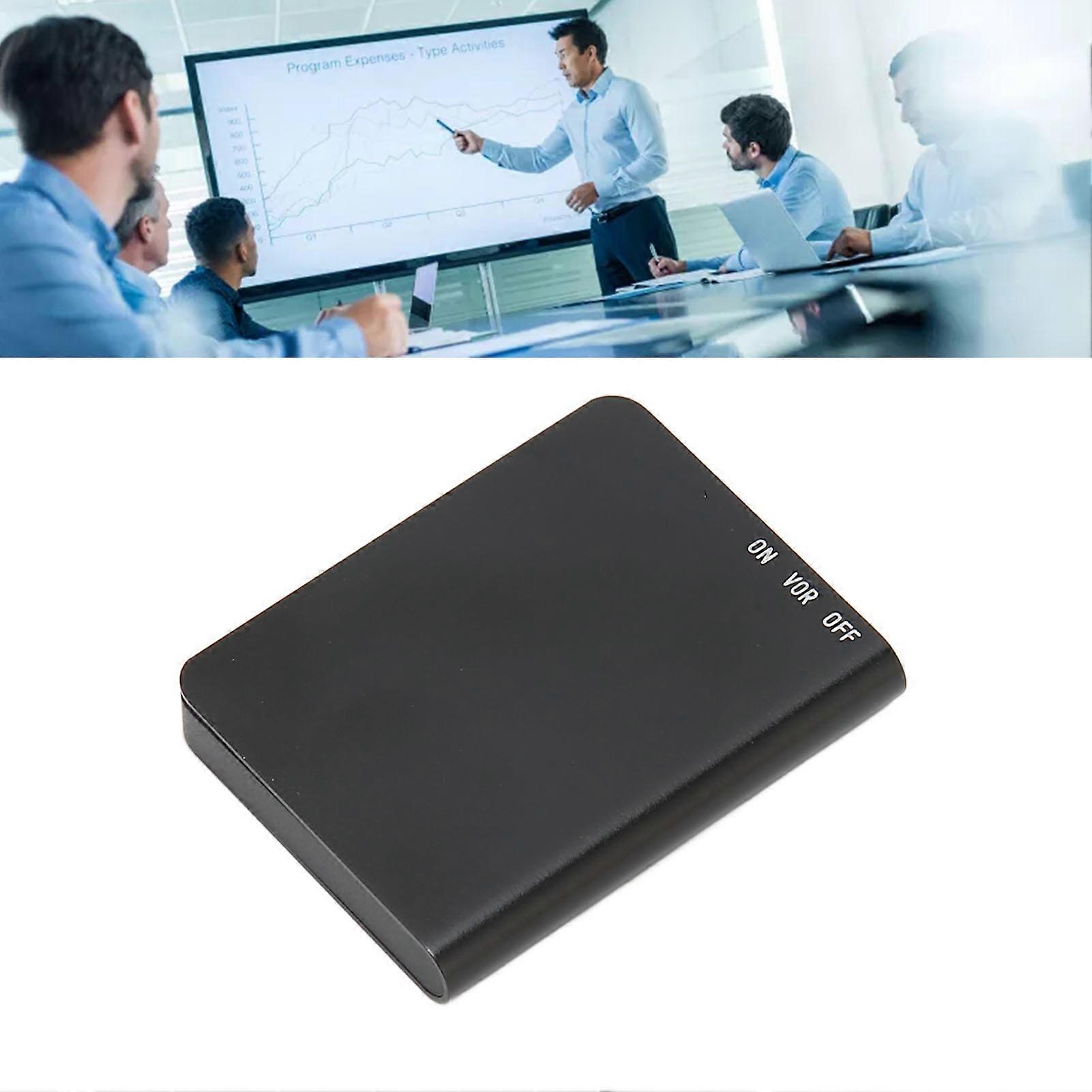 Voice Activated Recorder Intelligent Noise Reduction U Disk MP3 Player Digital Voice Recorder for Lectures Interview Neutral English Black 16GB