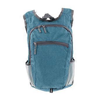 Saco de viagem Oxford pano de grande capacidade leve faixa reflexiva mochila de caminhada dobrável para uso ao ar livre verde