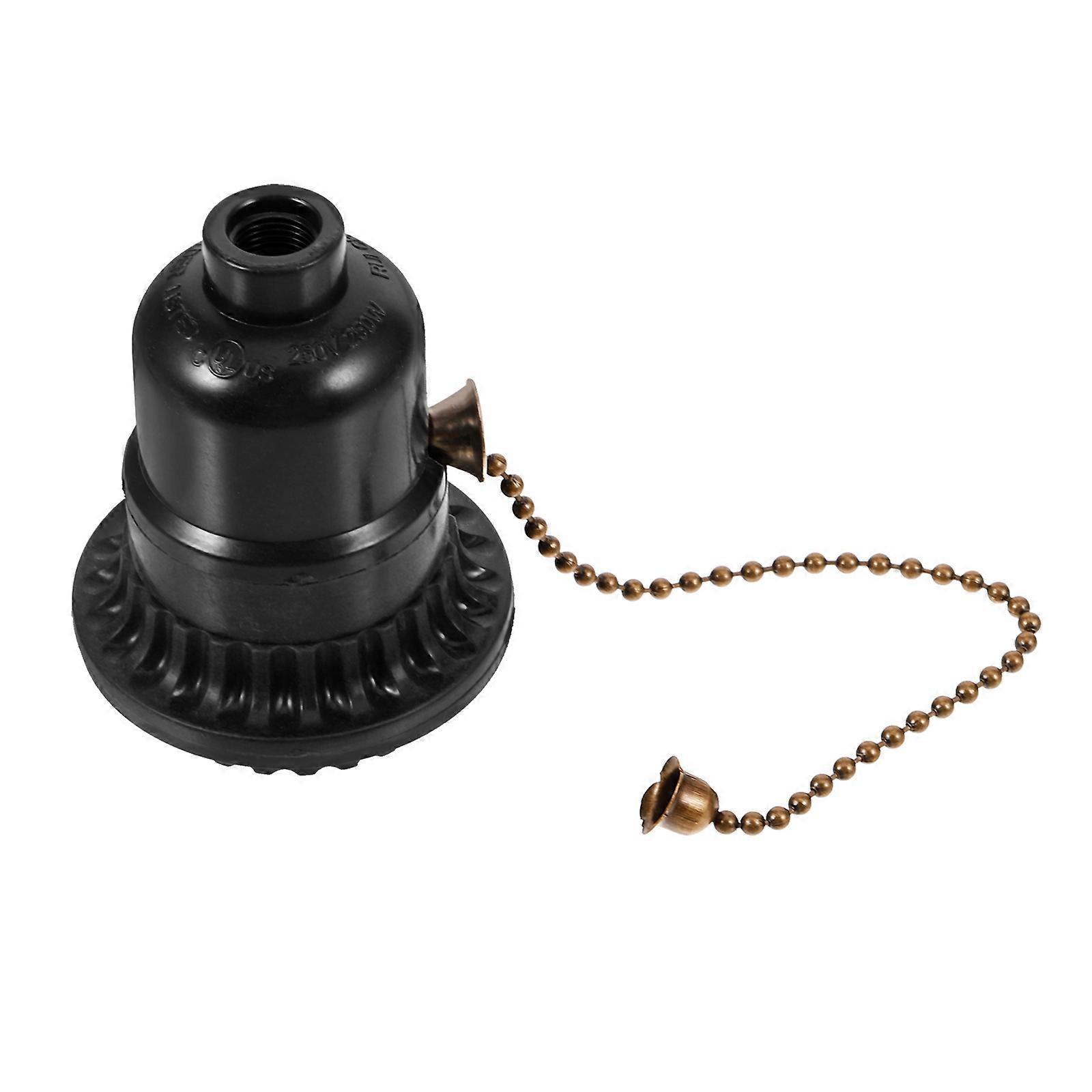 Light Socket With Pull Chain Switch Ideal For Office Use In Compact Size Of 7.00X5.50X5.50CM Comprehensive Lighting Functionality 1Pcs