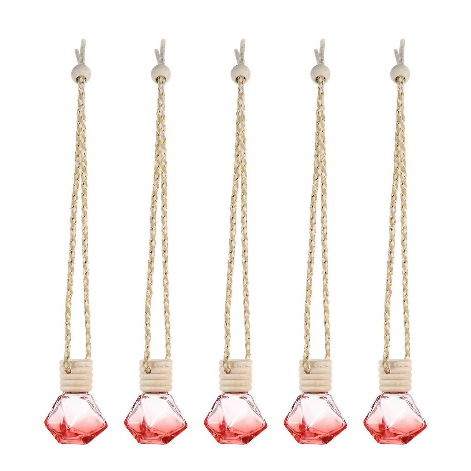 5Pcs 8ml Car Hanging Perfume Aromatherapy Bottle Diffuser for Essential Oils