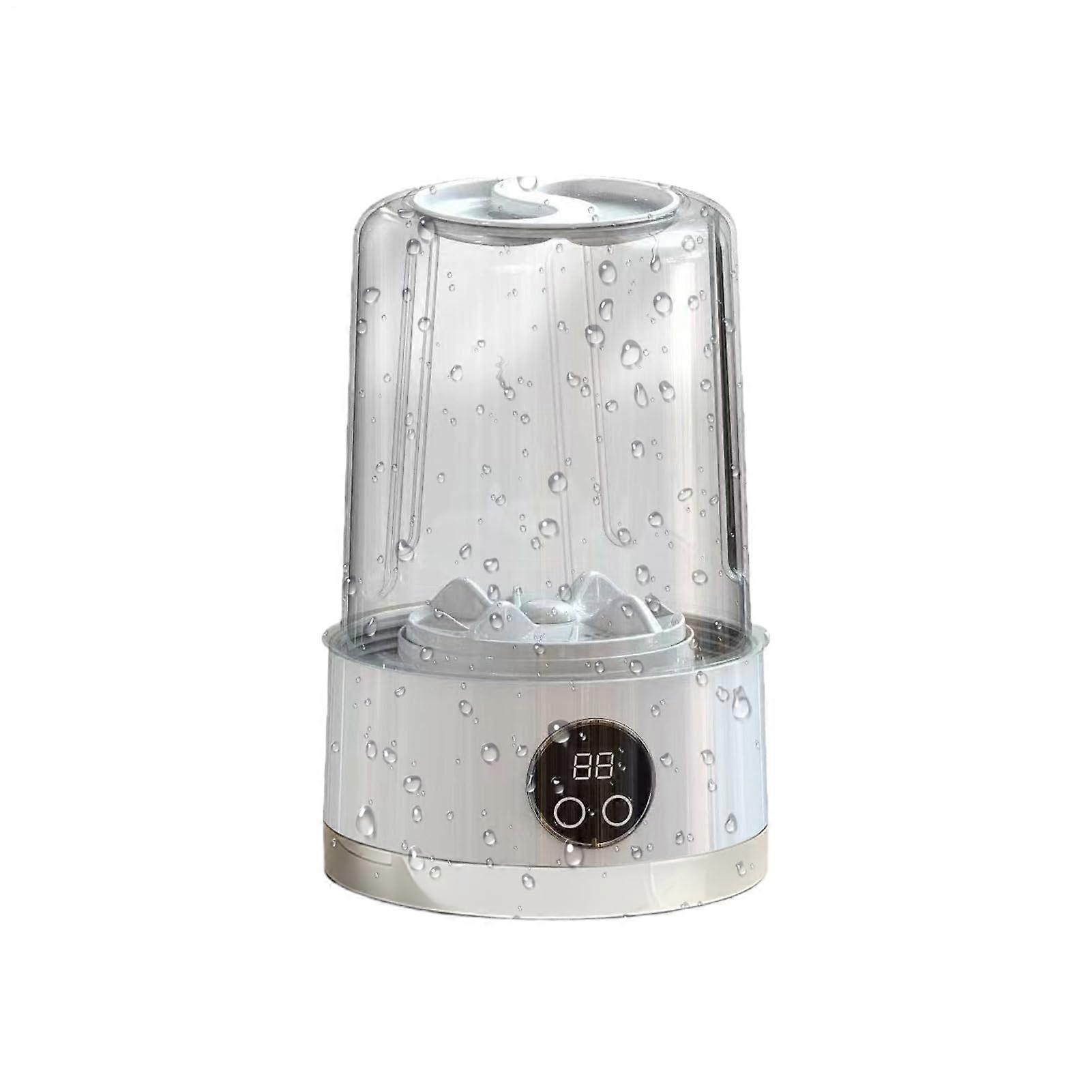 Portable Underwear Washing Machine  Compact Mini Washing Device  Digital Display, Rechargeable, White