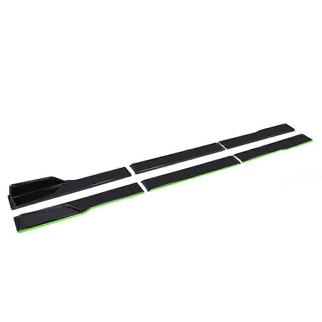 Auto Side Skirts for AAA, Rocker Splitter Side Winglet Diffuser Body Kit Canard Protector Accessories, A6 Green Normal