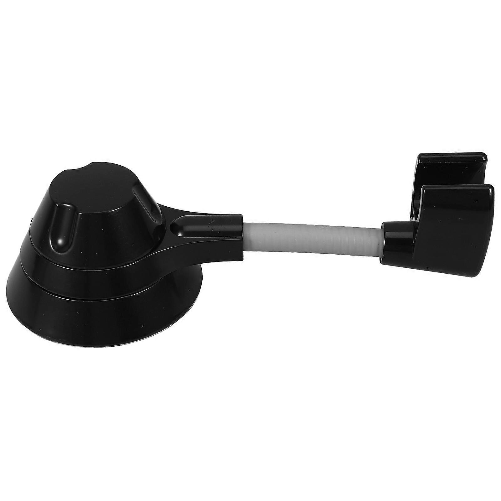 Shower Handle Holder Black Plastic Durable Non-Deform for Displaying Bathroom Shower Head Bracket