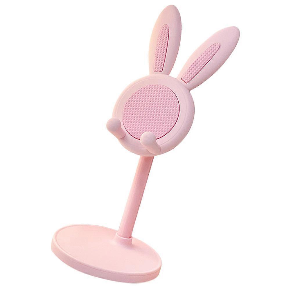 Hemoton Bunny Phone Stand Cellphone Rack Telescopic 1 Set Desktop Tablet Support