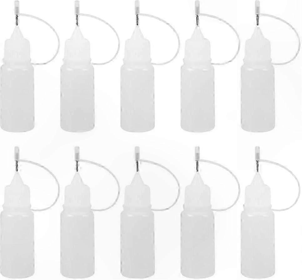 20-Pack Empty Needle Tip Bottles, 20ml Precision Applicator Containers for Glue or Liquid Dispensing