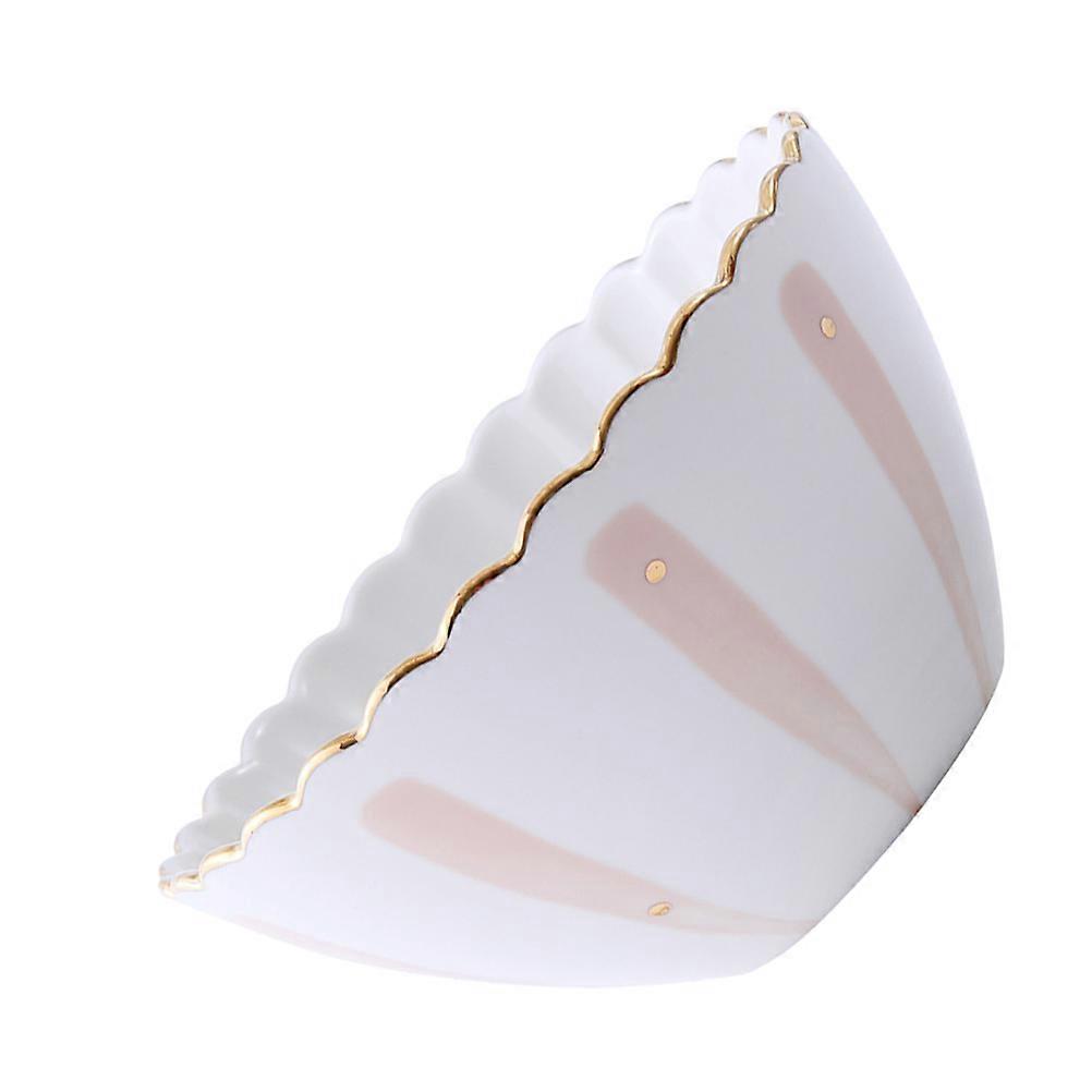 Pink Ceramic Bowl for Home Lightweight and Easy to Clean Safe for Babies 1pc