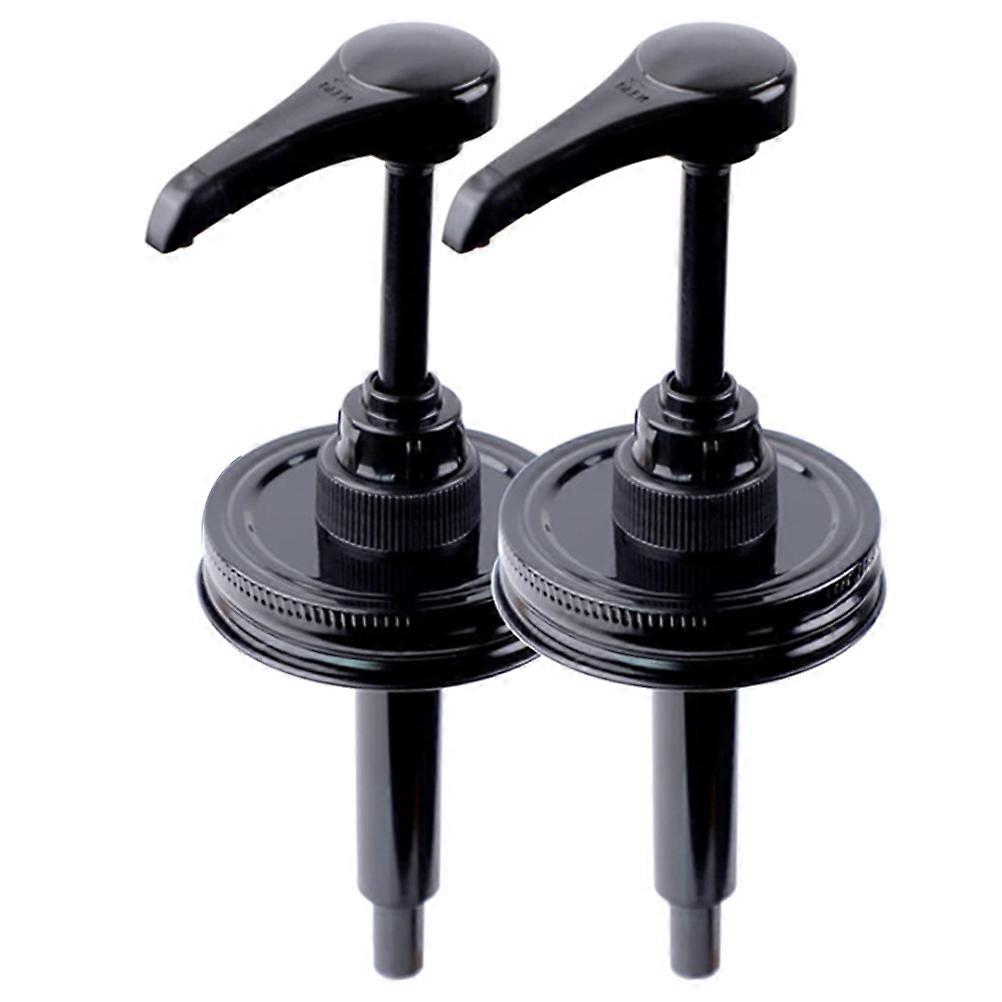 Plastic Syrup Pump with Black Color for Restaurant Use Premium Quality and Comfortable Experience 2 Pieces
