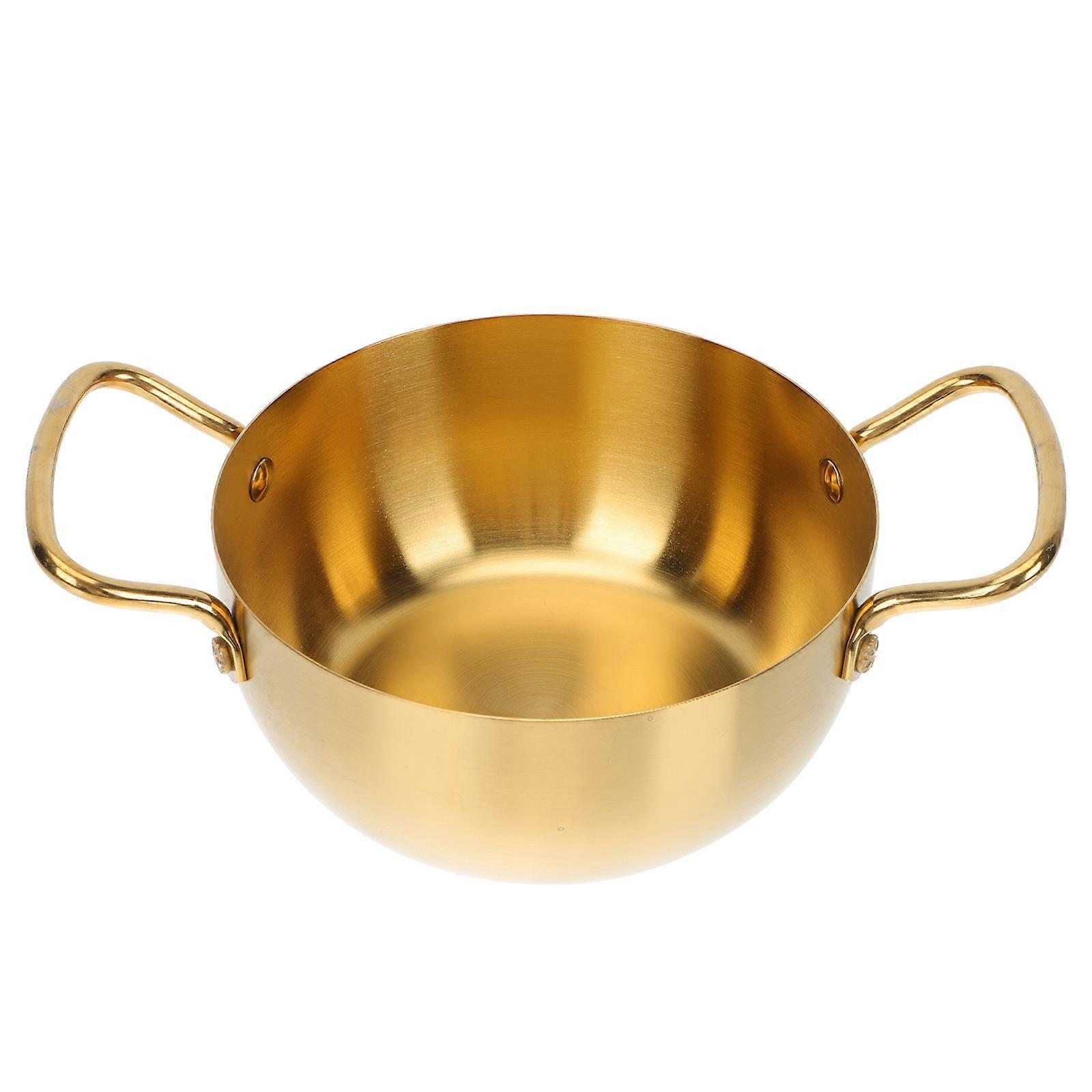 Here's a refined and professional product description based on your input:
**Korean Ramen Pot with Double Handles – Versatile Soup Pan for