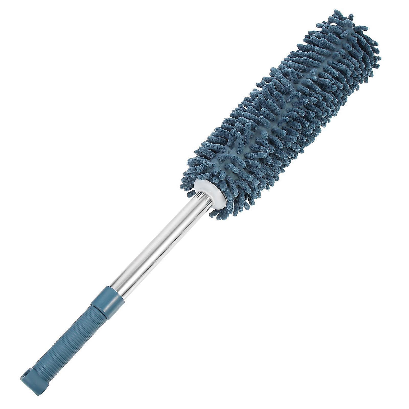 Extendable Chenille Cleaning Duster with Flexible Radiator Brush and Soft Microfiber Telescopic Tool for Ceiling, Wall, Furniture, and Car Dust