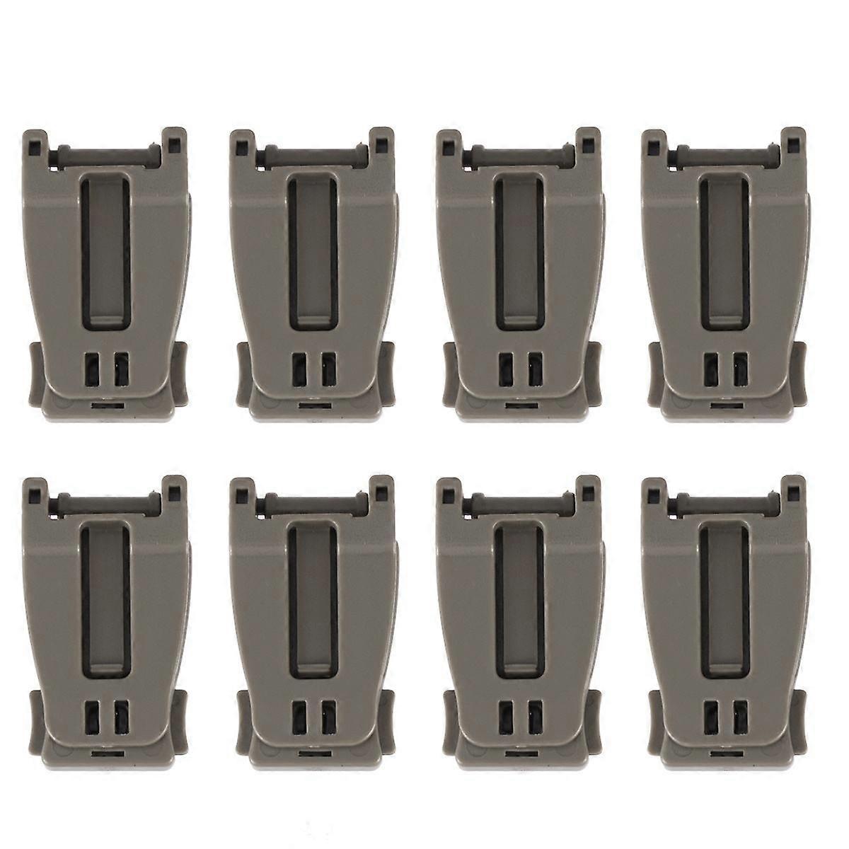 Grey Nylon Buckles for Backpack with Fixed Connection Great for Systems Tactical Use 10 Pieces