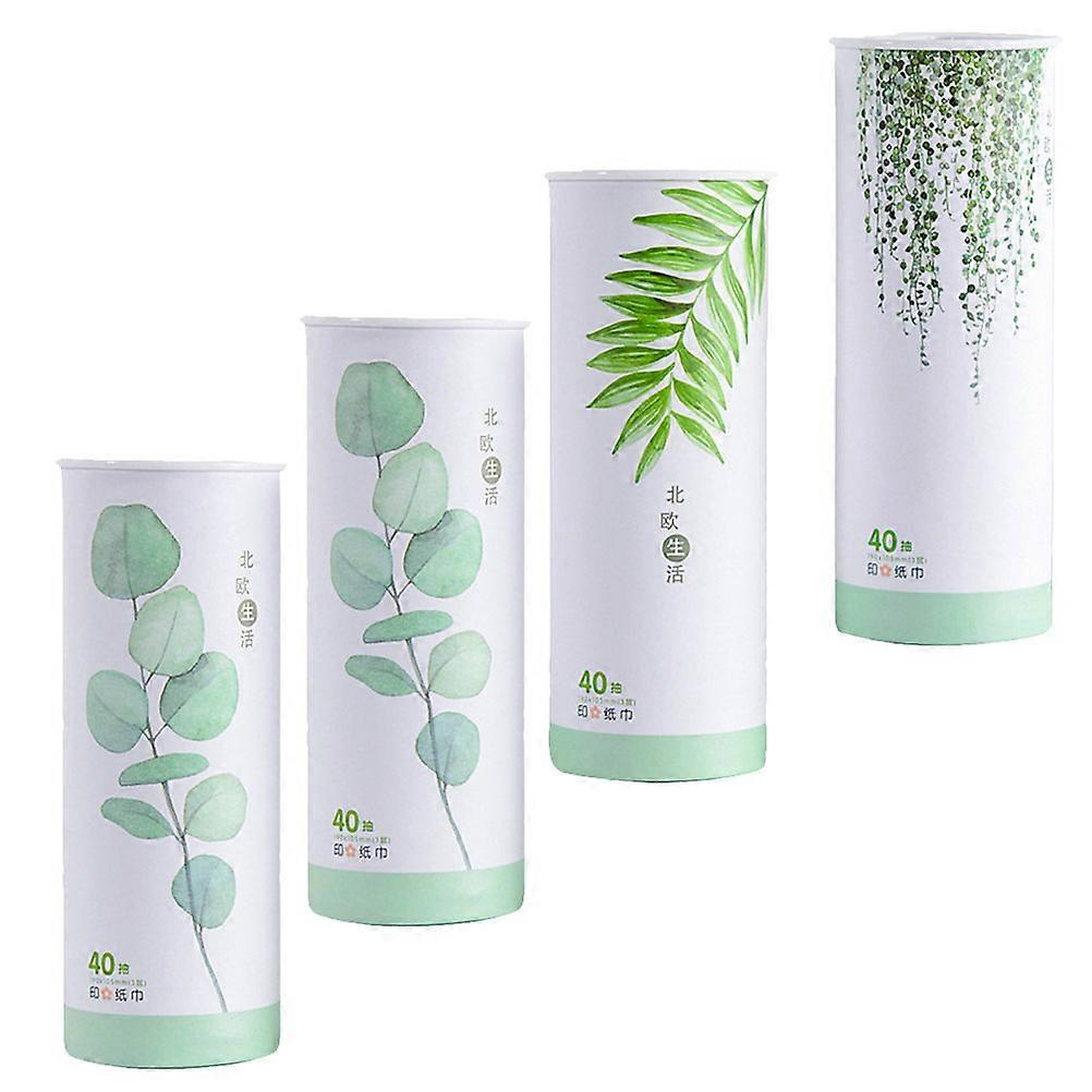 Printing Double-sided Tissue Paper Household Item Creative Printing Tissues Assorted Color Multi-use 4 Pcs