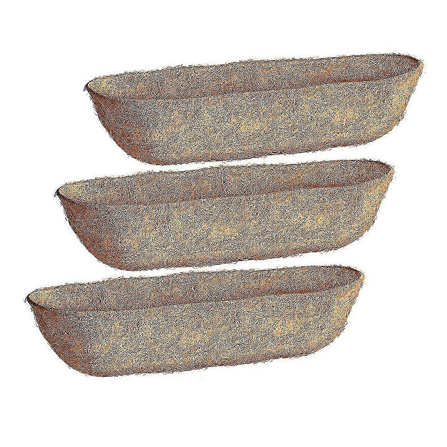 36 Inch 3 Pack Trough Liners Coconut Coir Fiber For Wall Basket Window Box Liners Garden Planter