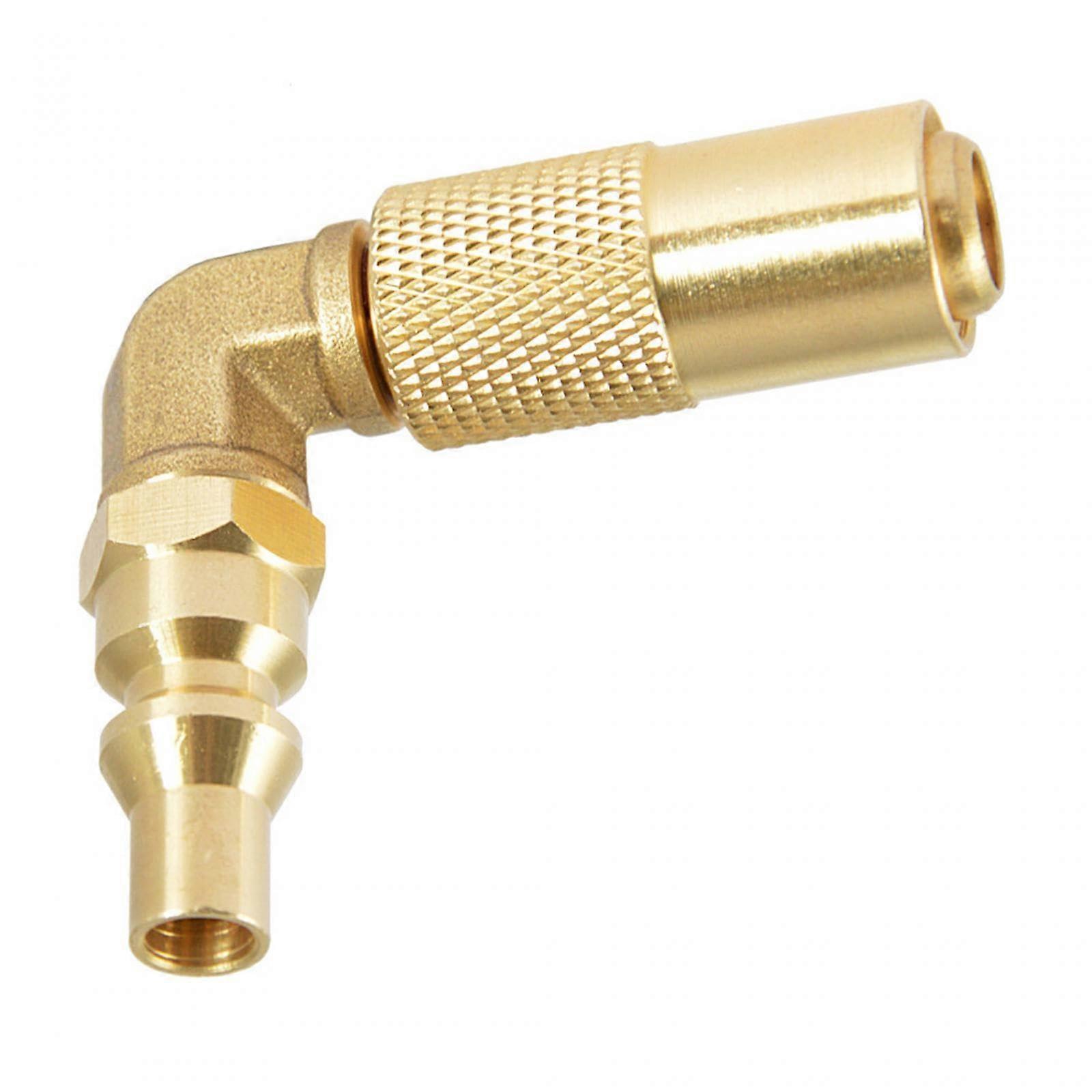 1/4" RV Quick Coupler Angle Adapter 90 Degree Conversion Fitting Angle Connector