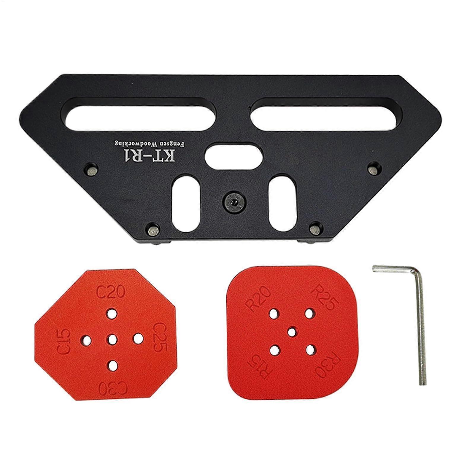 Radius guide templates for routers, corner rounding milling device  Aluminum guide for arc cutting in woodworking
