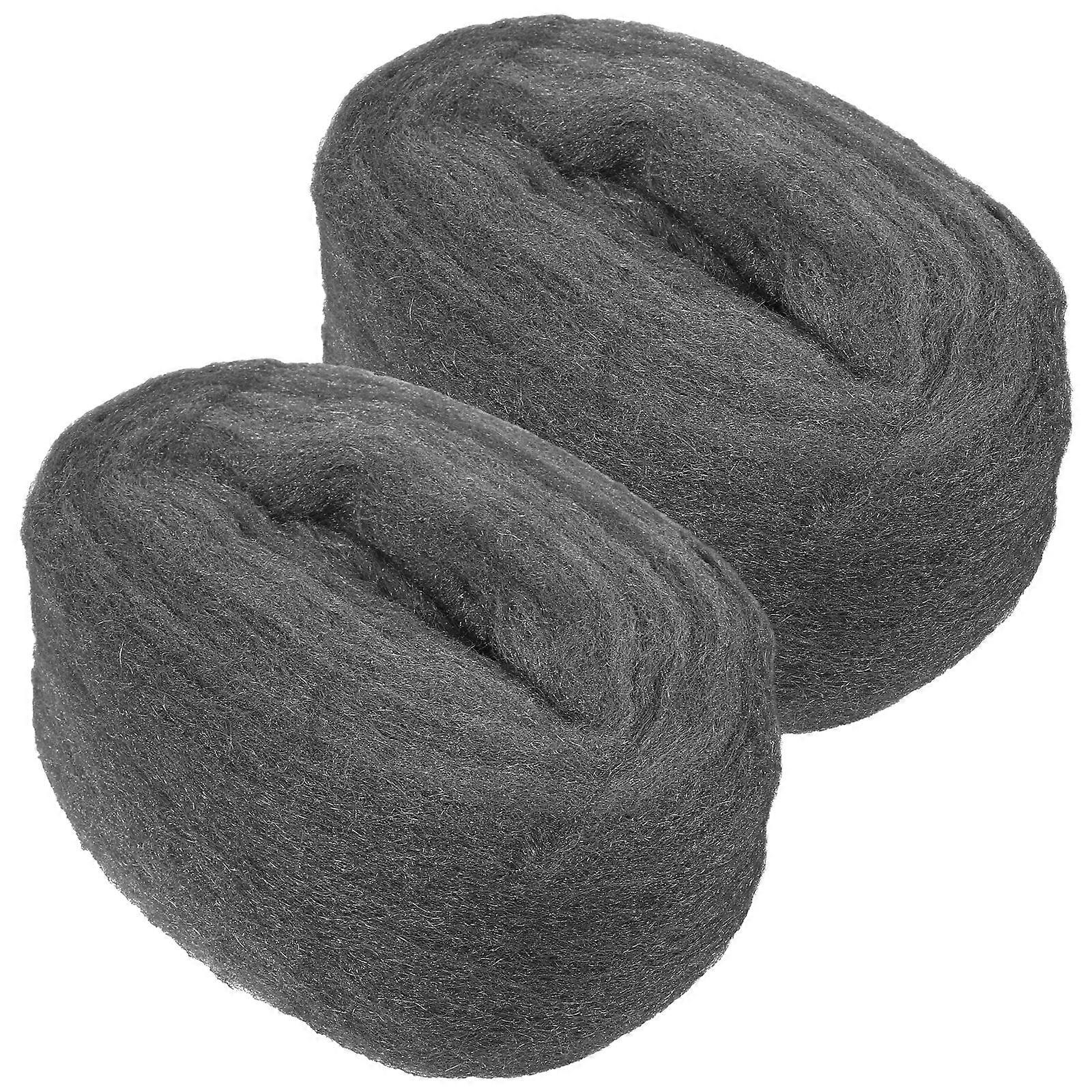 2pcs Steel Wool Flexible Wire Mesh Polishing Wire Wool Wool Fabric for Tiles