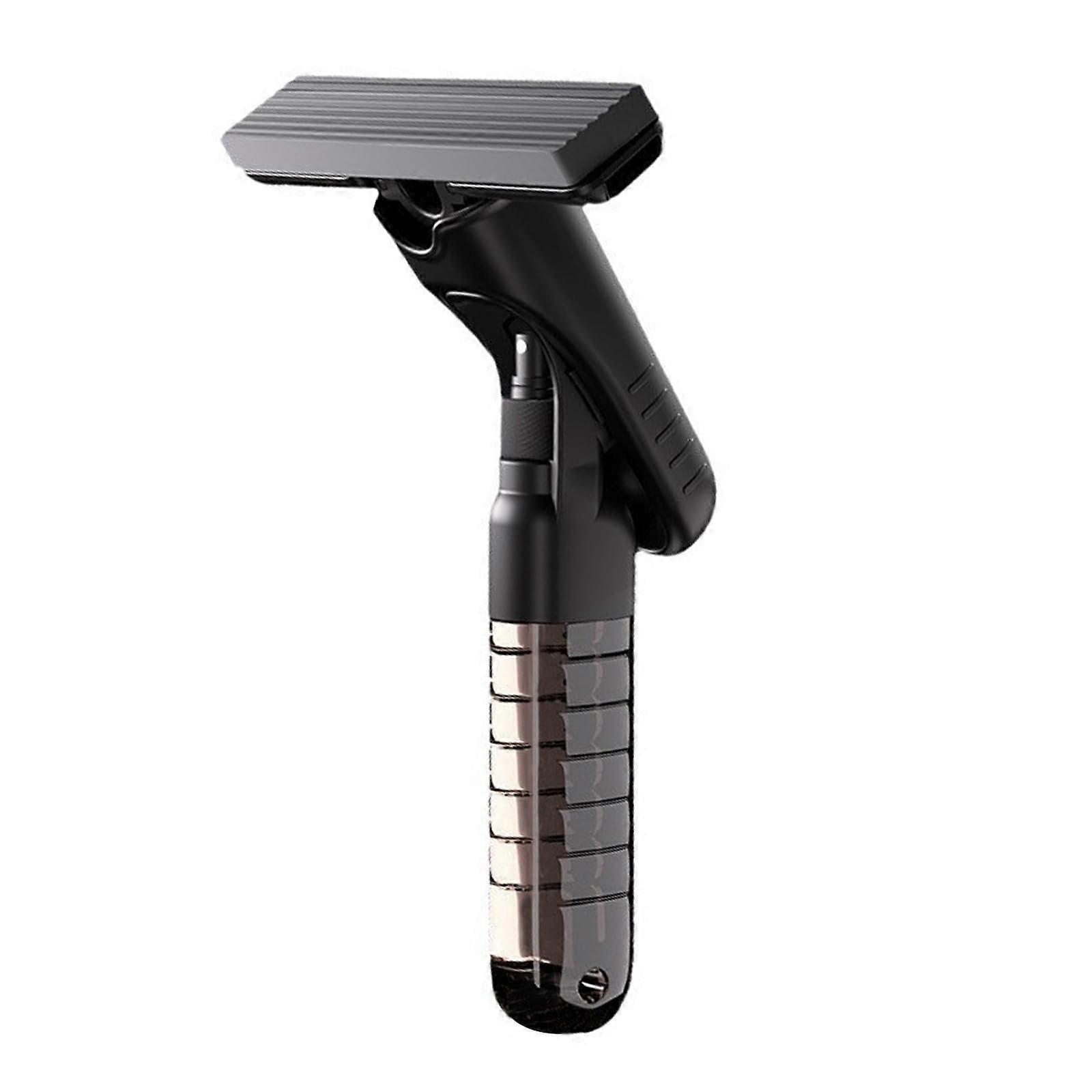 Mini Sponge Spray Mop with PVA Super Absorbent Sponge Heads for Hardwood and Laminated Floors in Black