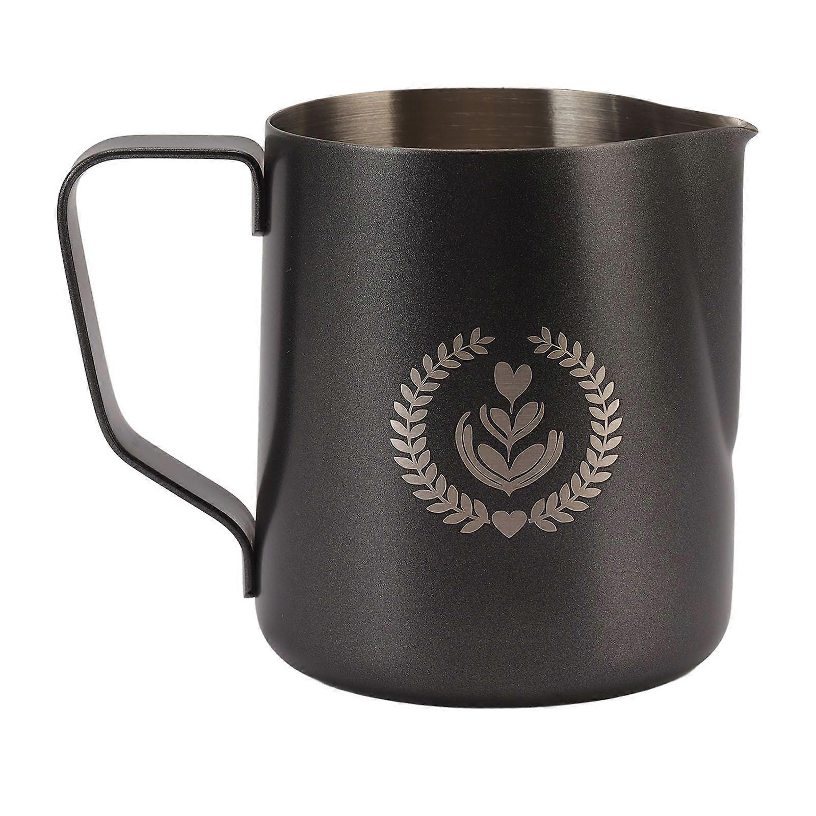 350ml Stainless Steel Milk Frothing Pitcher, Steaming Cup with Scale for Coffee Making