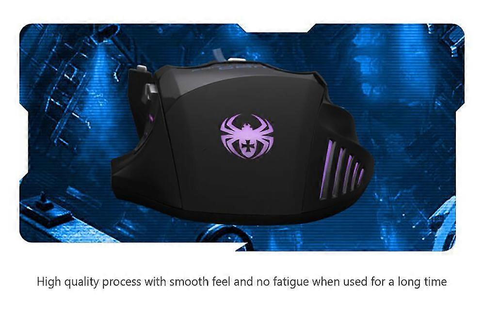 ZELOTES T-80 Gaming Mouse 7200 movement speed Backlight Multi Color LED Optical 7 Button Mouse Gamer USB Wired Gaming Mouse for Pro Gamer
