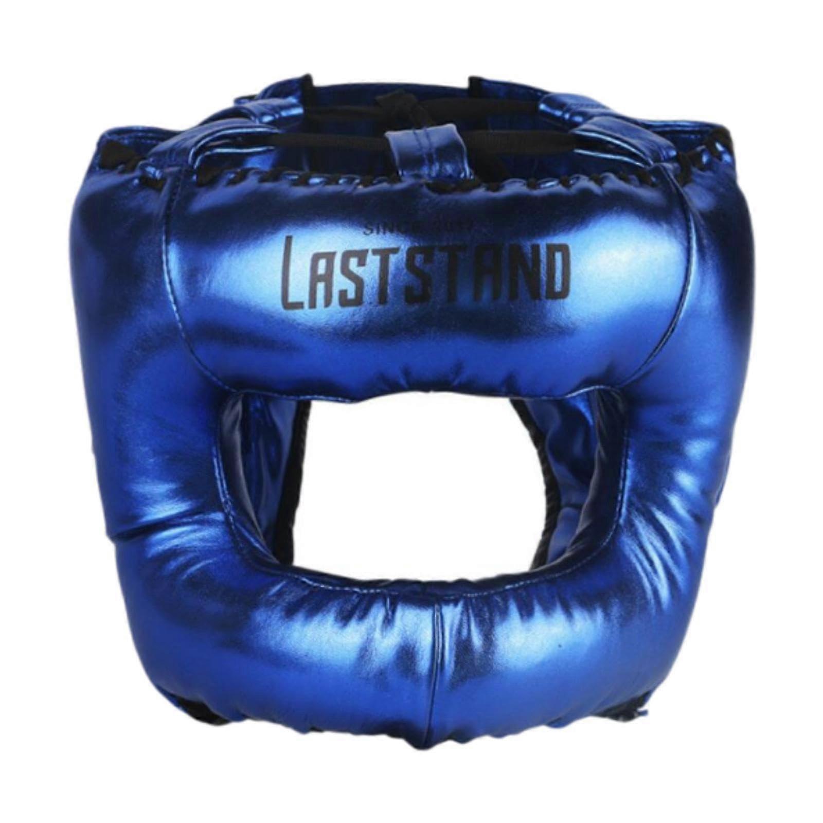 Boxing Headgear Head Protection Soft Lightweight Face Helmet, Blue