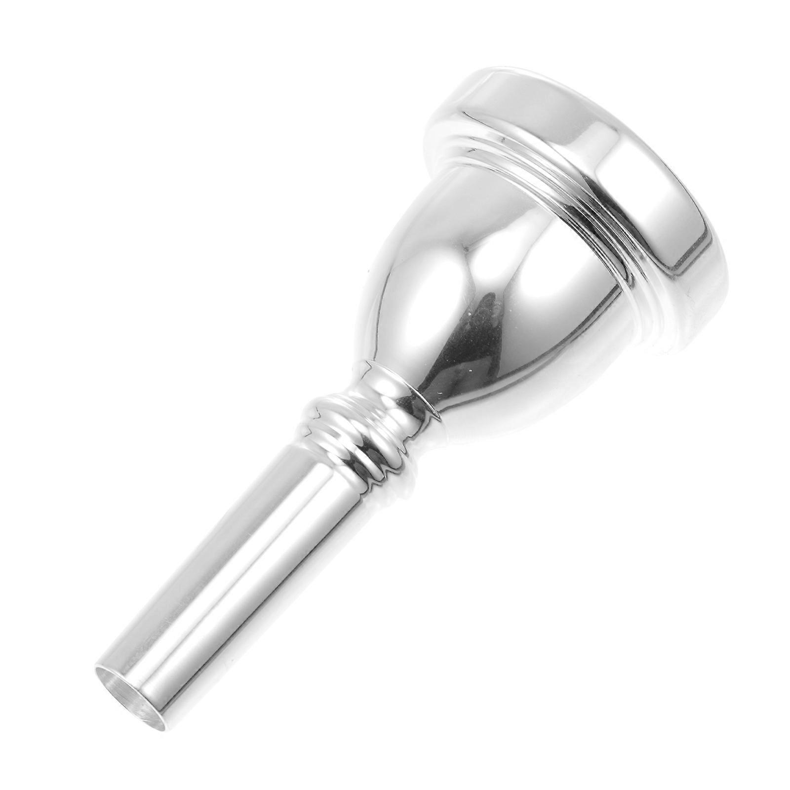 Euphonium Mouthpiece Silver Instrument Replacement Part for Music Practice 1Pcs
