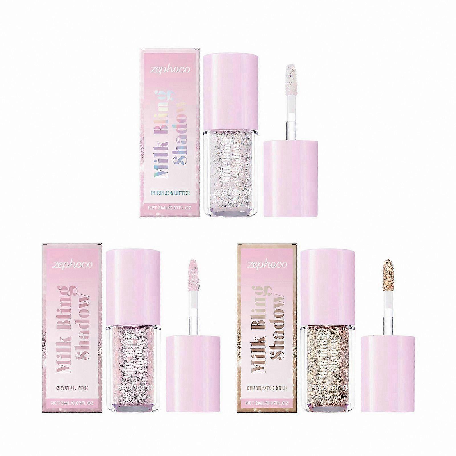Liquid Glitter Eyeshadow, 2ml Shimmer to Matte, Long-lasting Glistening Pigment for Eye Makeup