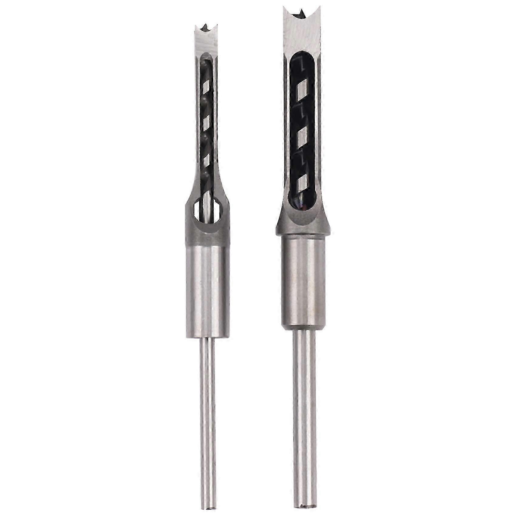 Square Hole Mortiser Drill Bit and Chisel for Woodworking - Electric Drill Tools for 10Mm/16Mm