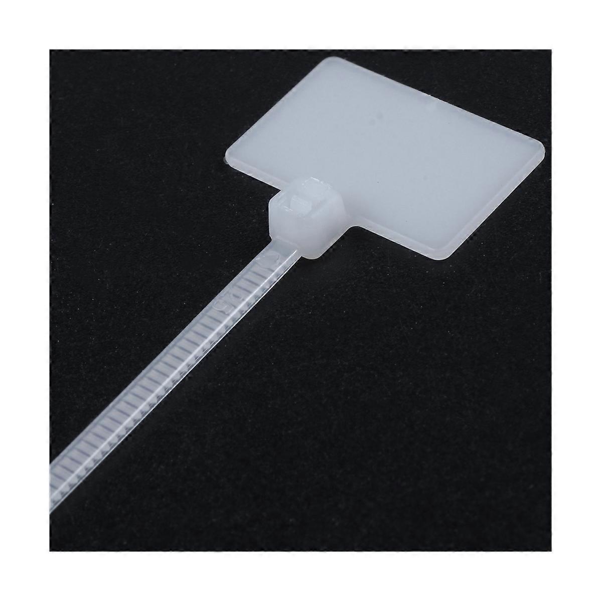 200Pcs Nylon Cable Tie Label Self-Locking Network Zipper Trim Wrap Ring Line Label