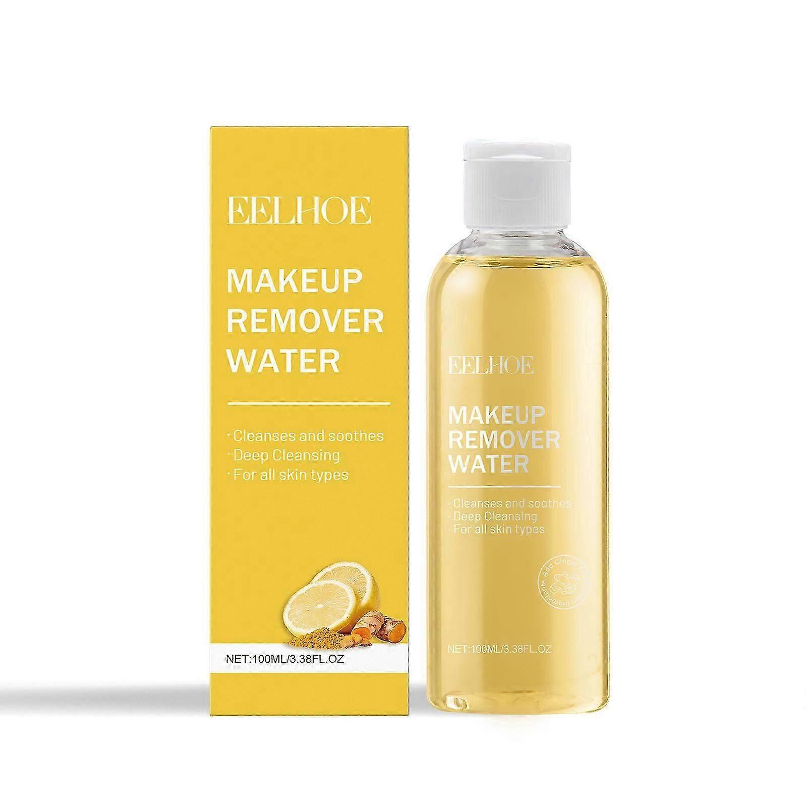 Ginger Lemon Makeup Remover, Gentle Cleansing Face Makeup Skin Refreshing And Not Tight Makeup Remover