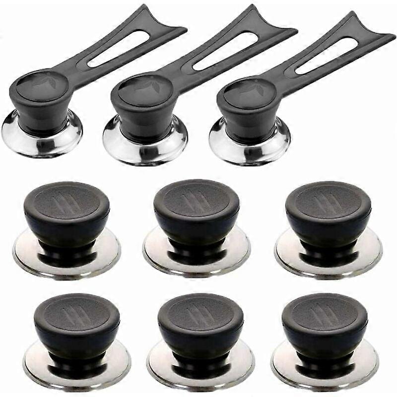 Pot Lid Handle, 9 Pieces Pot Lid Knobs, Pot Lid Knob, Lid Knobs, for General Pot/Pot Lid/Knob/Handle/Cookware/Lid，Fonepro