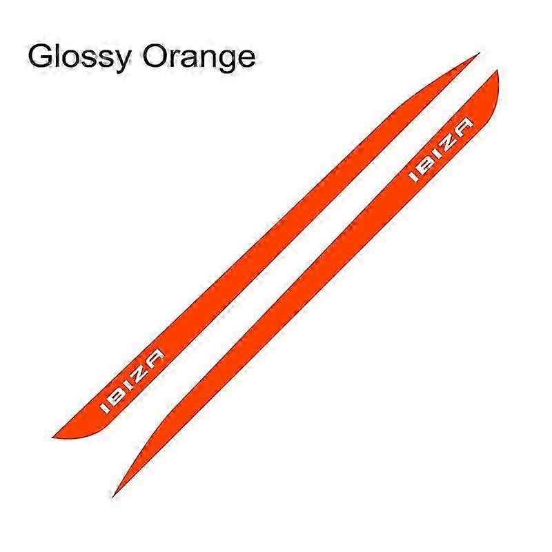 2PCS For Seat Ibiza Car Sticker Racing Sport Flag Door Side Skirt S...