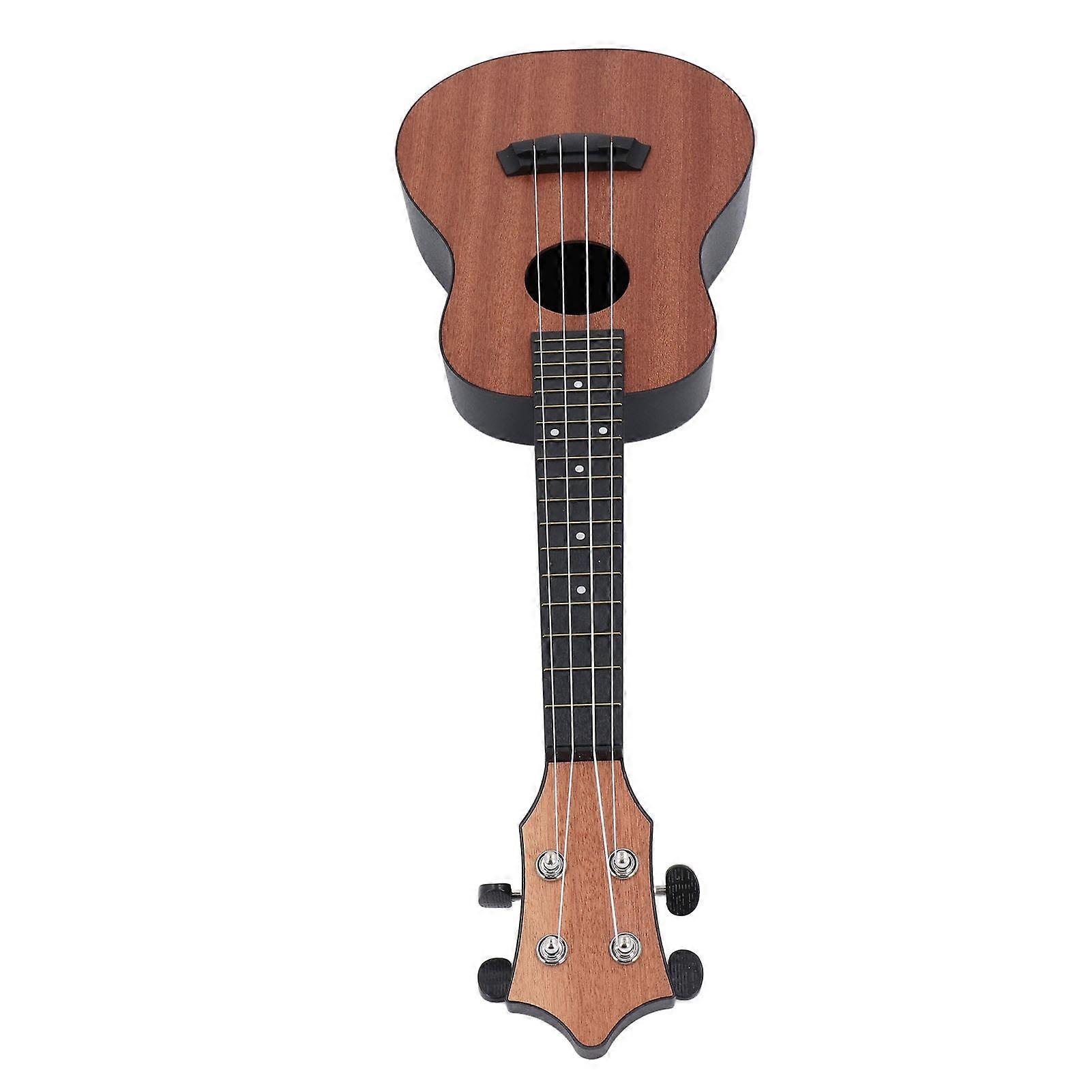 23in 4-String Ukulele Set with Bag, Strap, Pickup & Tuning Clip