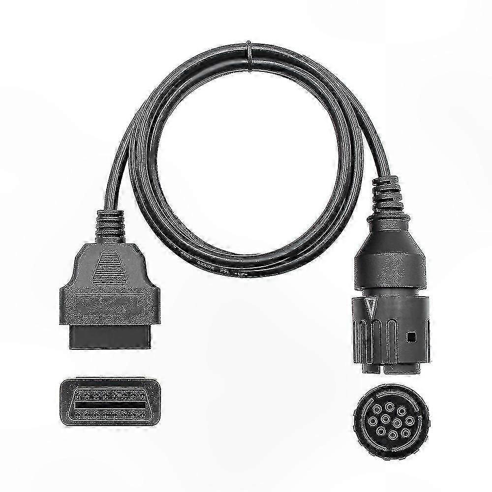 10-Pin OBD2 Cable for Motorcycle and Auto Diagnostics Connection