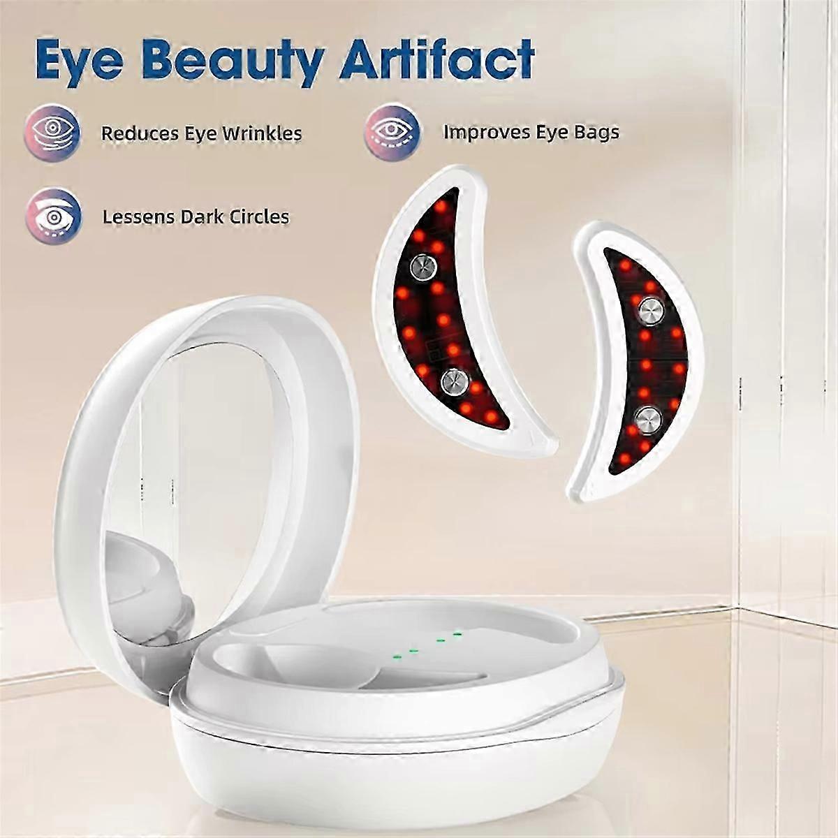 Masażer do oczu z czerwonym światłem z urządzeniem do pielęgnacji oczu EMS Anti-Aging Redukuj worki i cienie pod oczami Przenośny Eye R