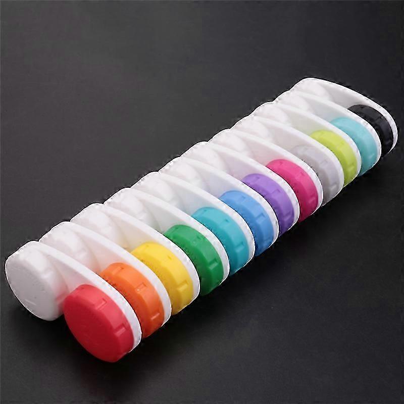 12PCS Colorful Contact Lens Case, Contact Lens Immersion Kit