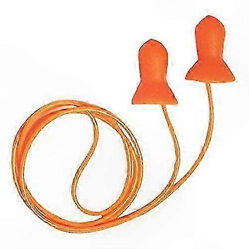 Corded Reusable Earplugs, 26 NRR, Orange/Blue, 100 Pairs, Noise Reduction for Multiple Uses