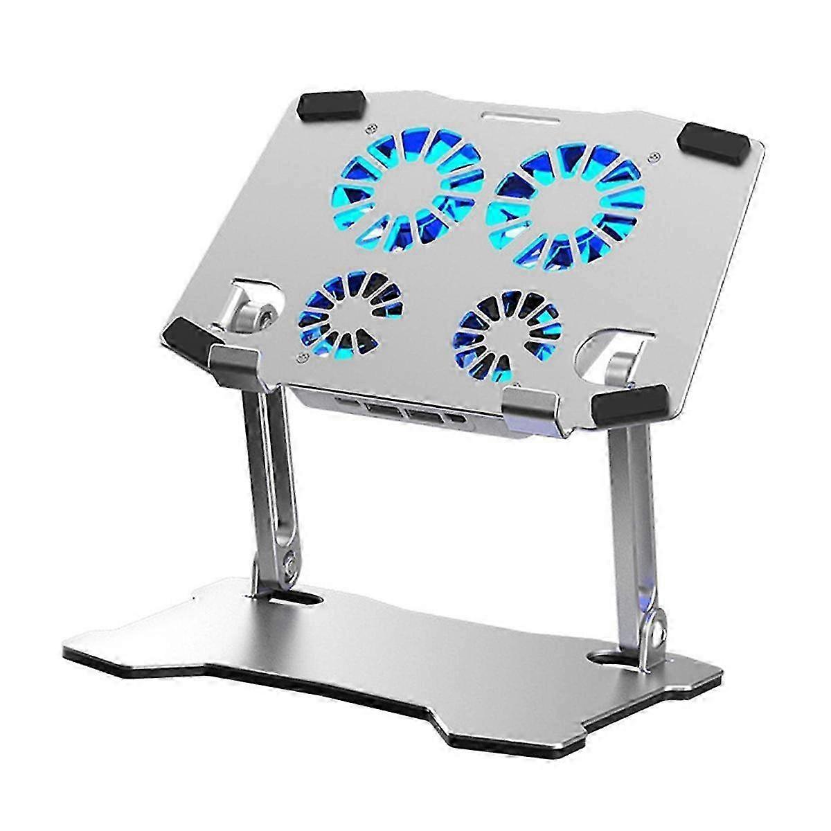 Optimized Laptop Cooling Pad Adjustable Aluminum Stand for All Tablets and Laptops