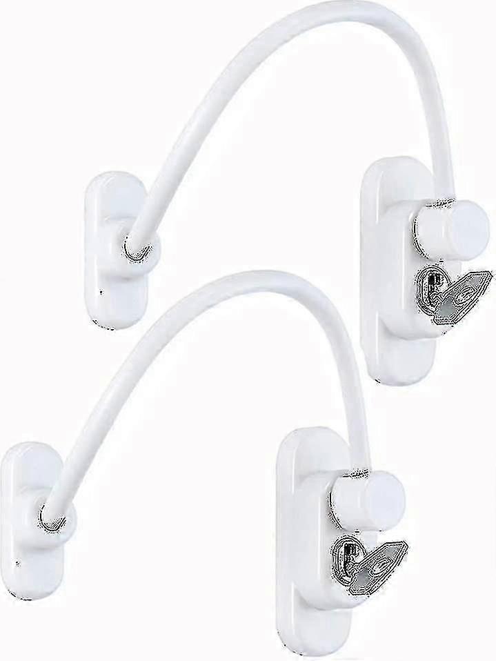 2 Pack Window Door Limiter Child Safety Lock Child Safe For Home, Public And Commercial Applications With Screw Key 2025