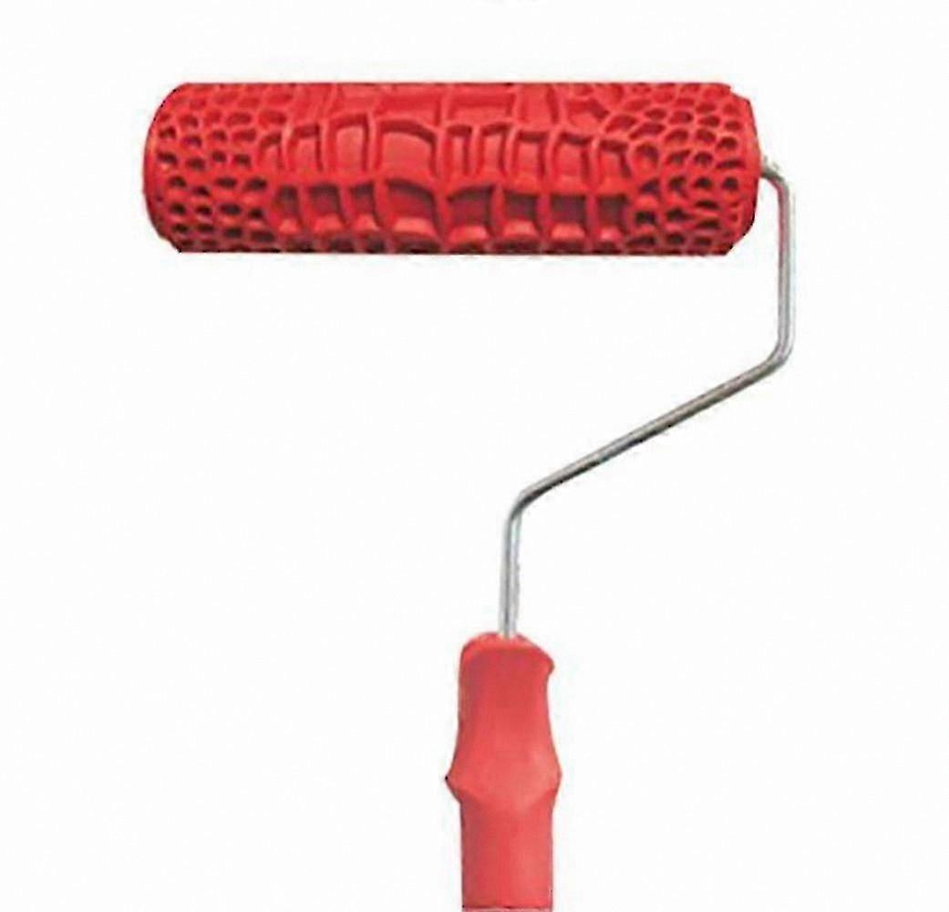 7" Textured Roller for UK Wall Painting, DIY Pattern Tool with Comfort Grip Handle for Easy Use