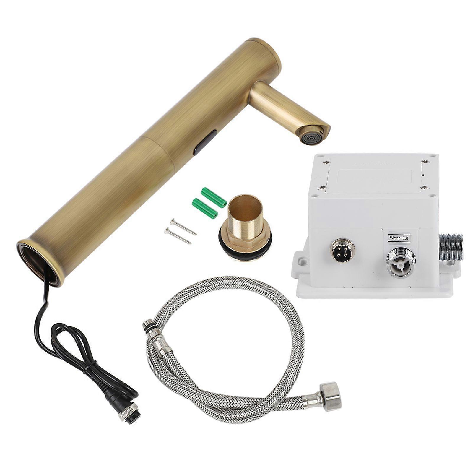 Automatic Sensor Bathroom Basin Hands Free Water Faucet Mixer Wash Basin Taps Vintage