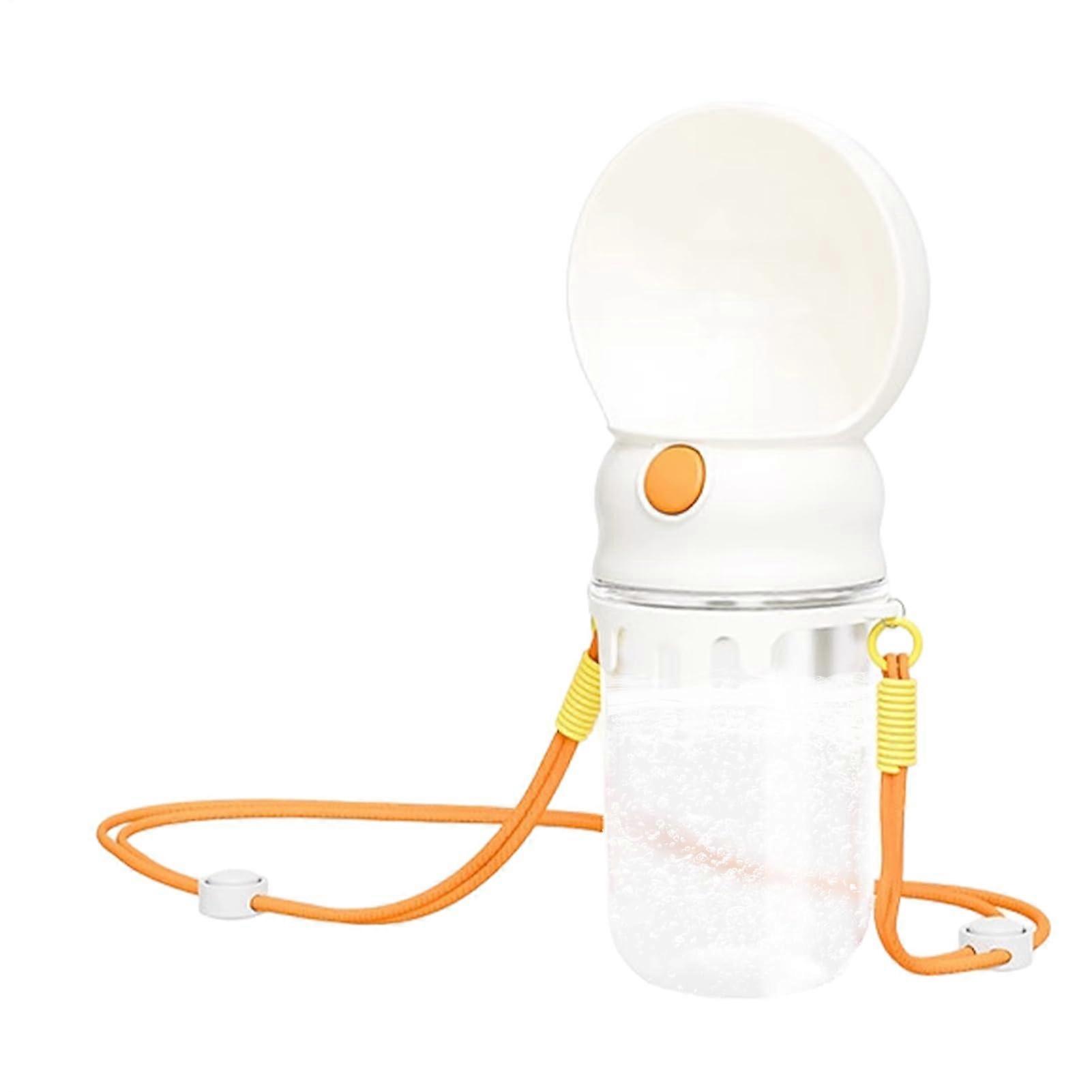 Portable Dog Water Bottle 360 Ml Leaking Pet Hydration Dispenser Drinking Container Fits Small Medium Large Dogs White