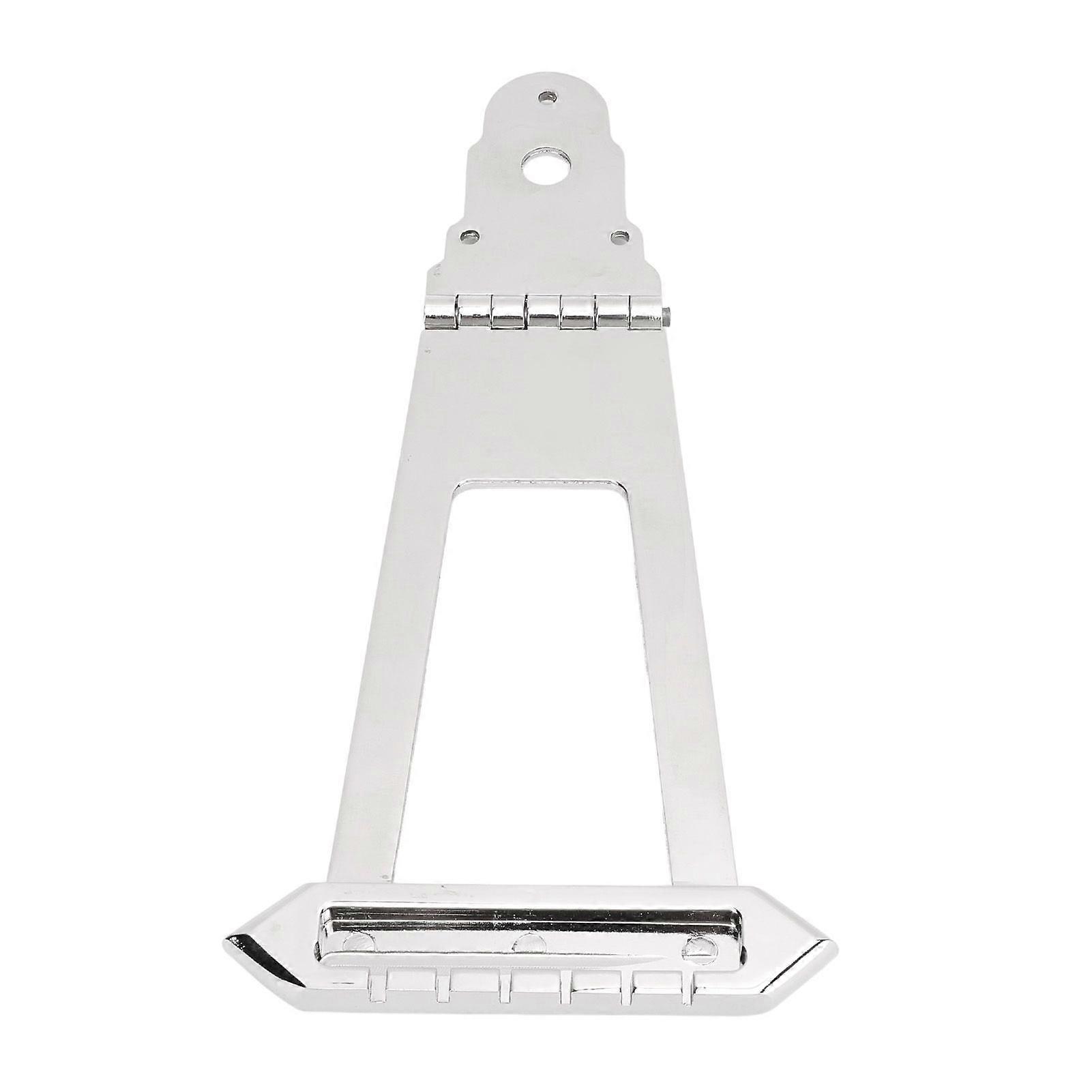 6 String Guitar Trapeze Tailpiece Bridge Round Head Ni Plated Alloy Jazz Archtop Guitar Bridge
