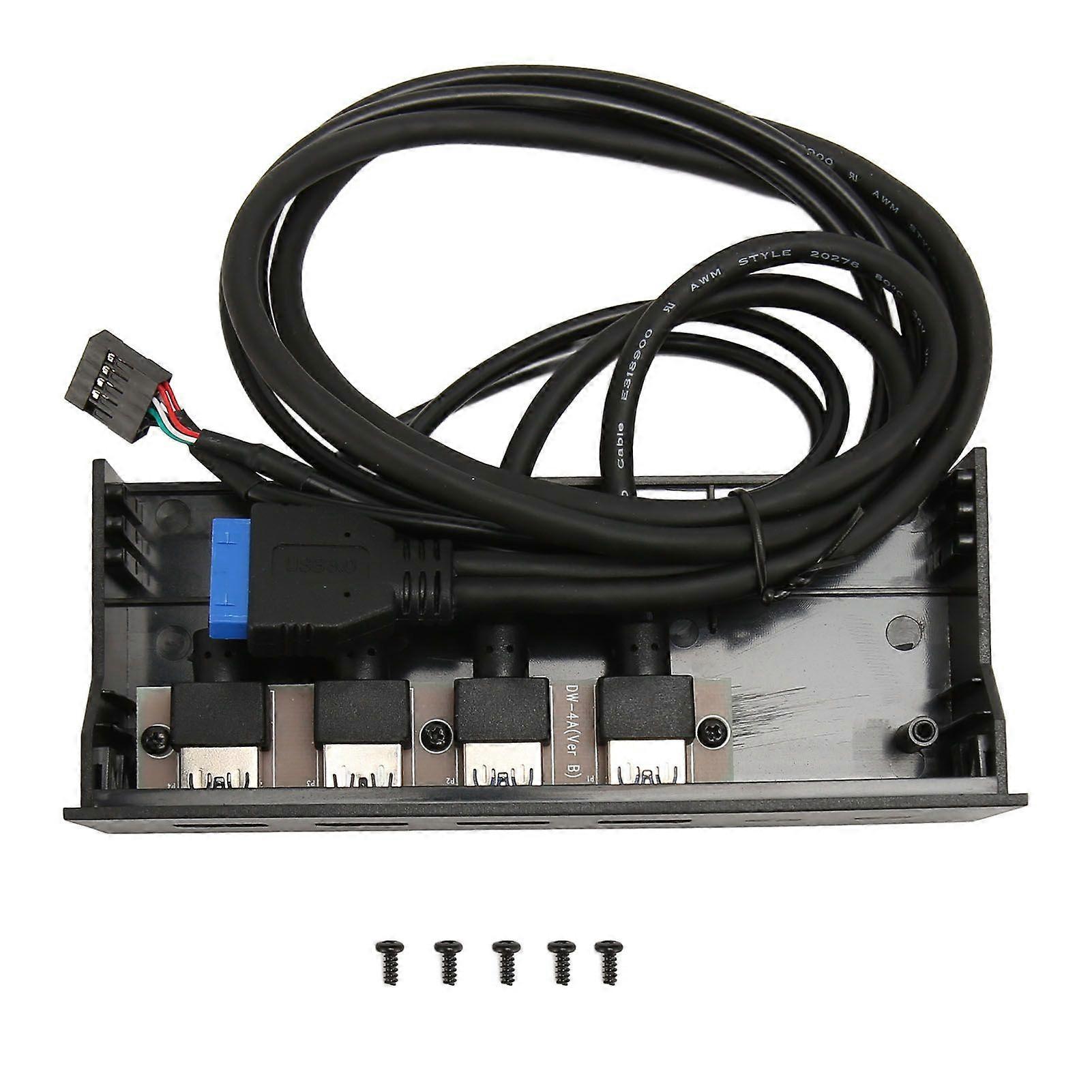 USB Front Panel 2 USB2.0 2 USB3.0 High Speed Transmission 5.25in Computer Expansion Board 4 Ports