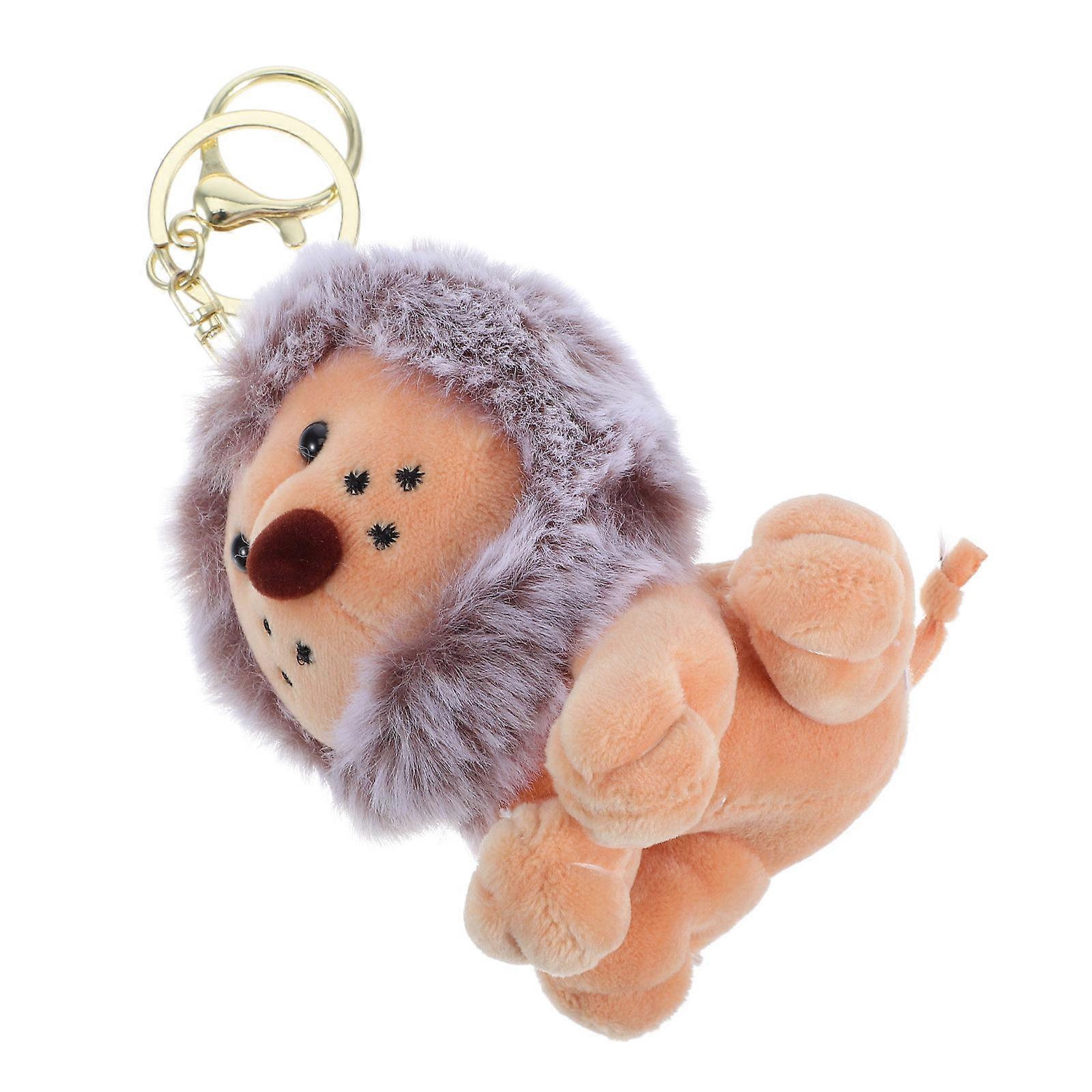 Key Holder Lion Keychain for Key Use 4Pcs Brown Unique Pendant