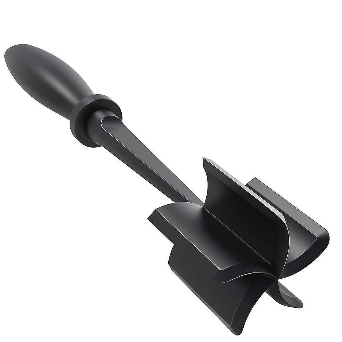 Meat Chopper Heat Resistant With NonSlip Nylon Handle Ground Beef Chopper Tool Multifunctional Hamburger Masher Black 1Pc
