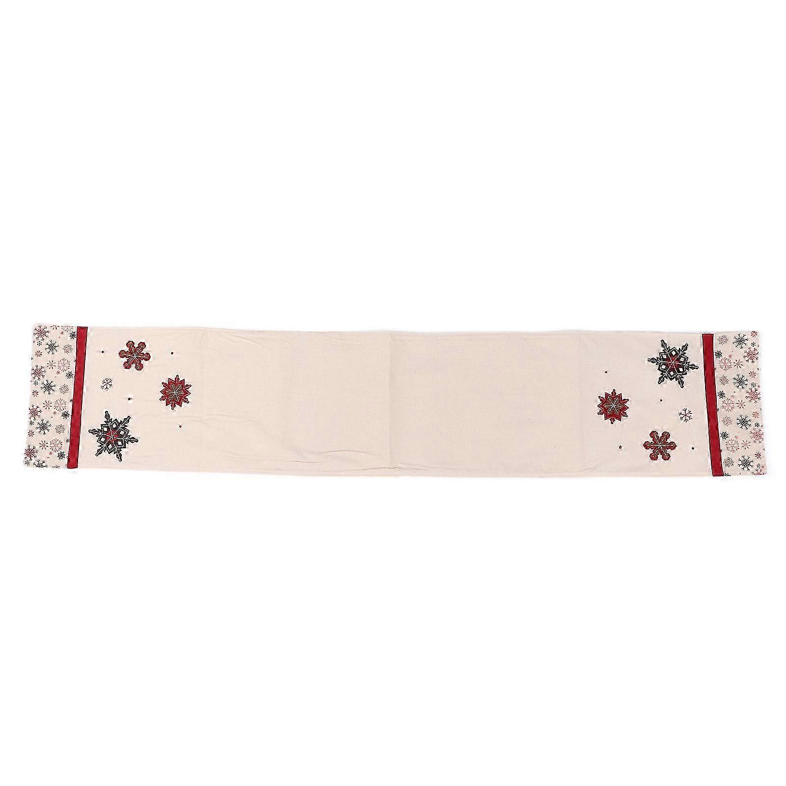 Christmas Table Runner Classic Country Style Home Decoration for Holiday Family Gatherings