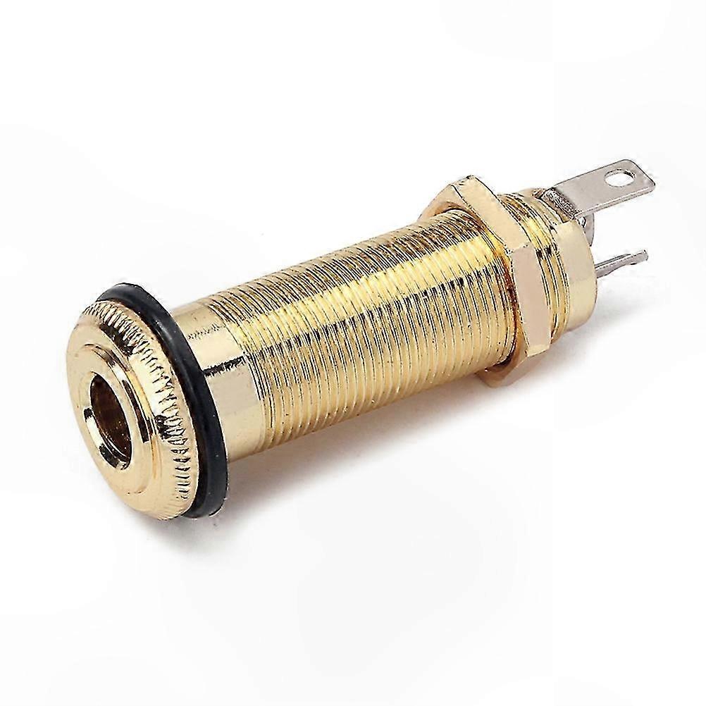 Guitar Stereo Jack Socket Cylinder Output Input Plug o Connector