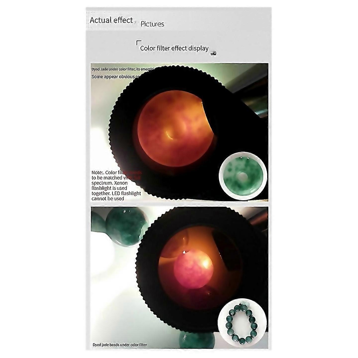 For Upgrade Five Color Filter Magnifying Glass